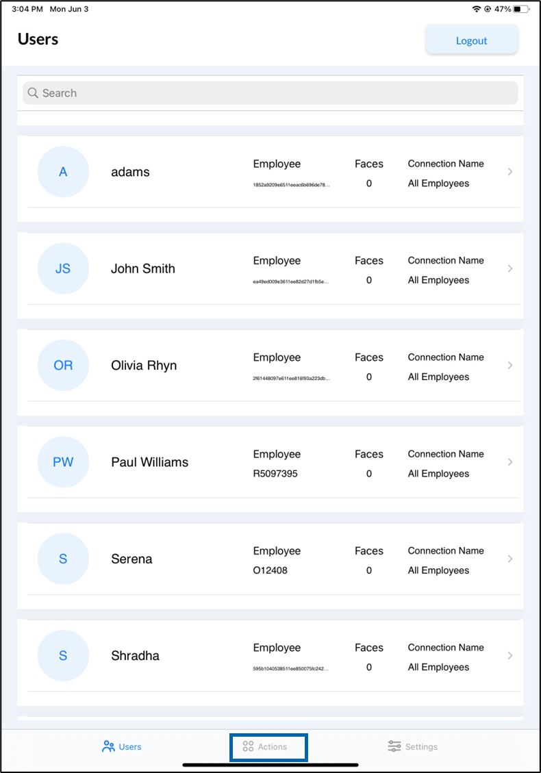 Oloid Connect: Create Shared Credential - screenshot 1