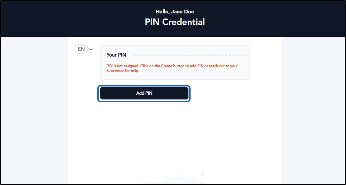 How to Create PIN - screenshot 2