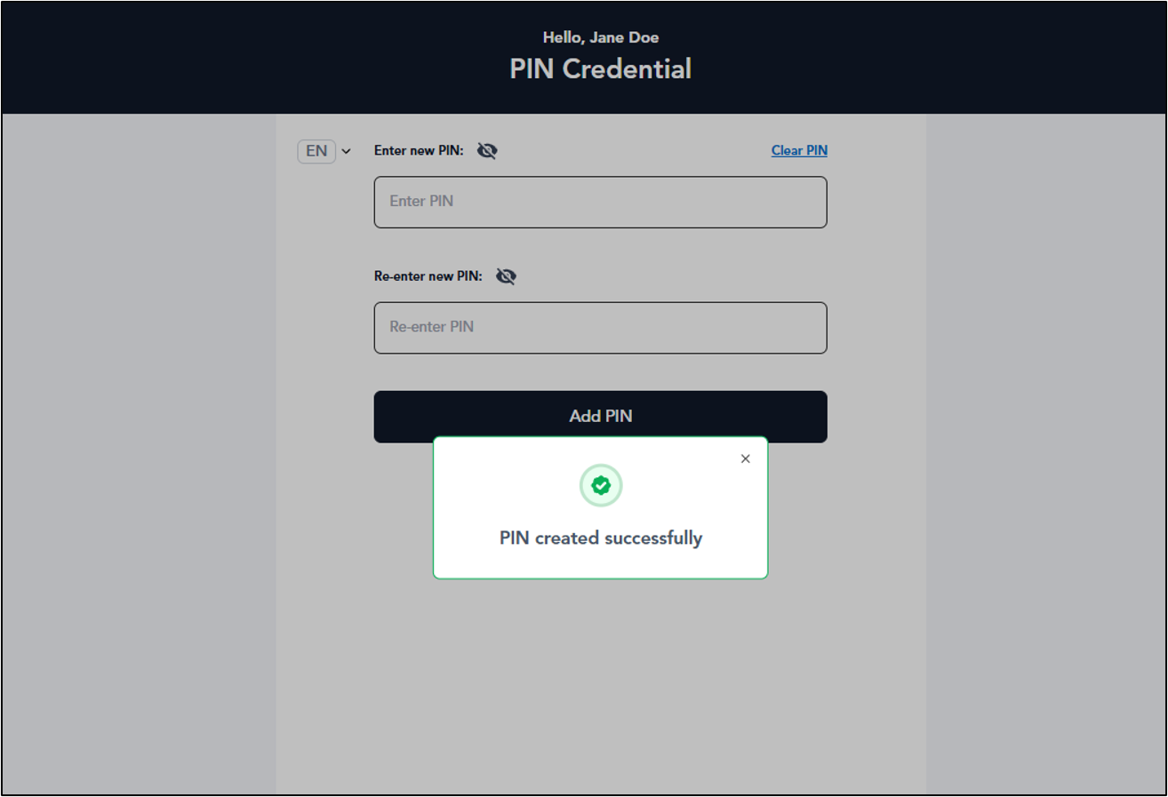 How to Create PIN - screenshot 4