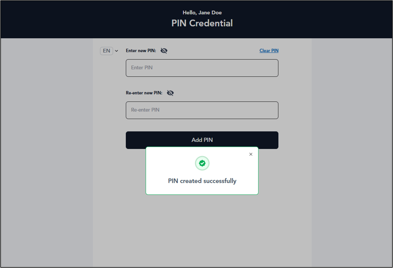 How to Create PIN - screenshot 4
