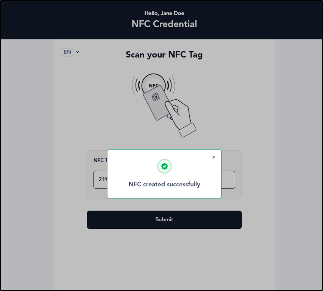 How to enroll for NFC Login - screenshot 5