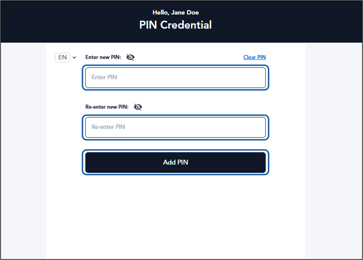 How to create PIN using invite link - screenshot 3