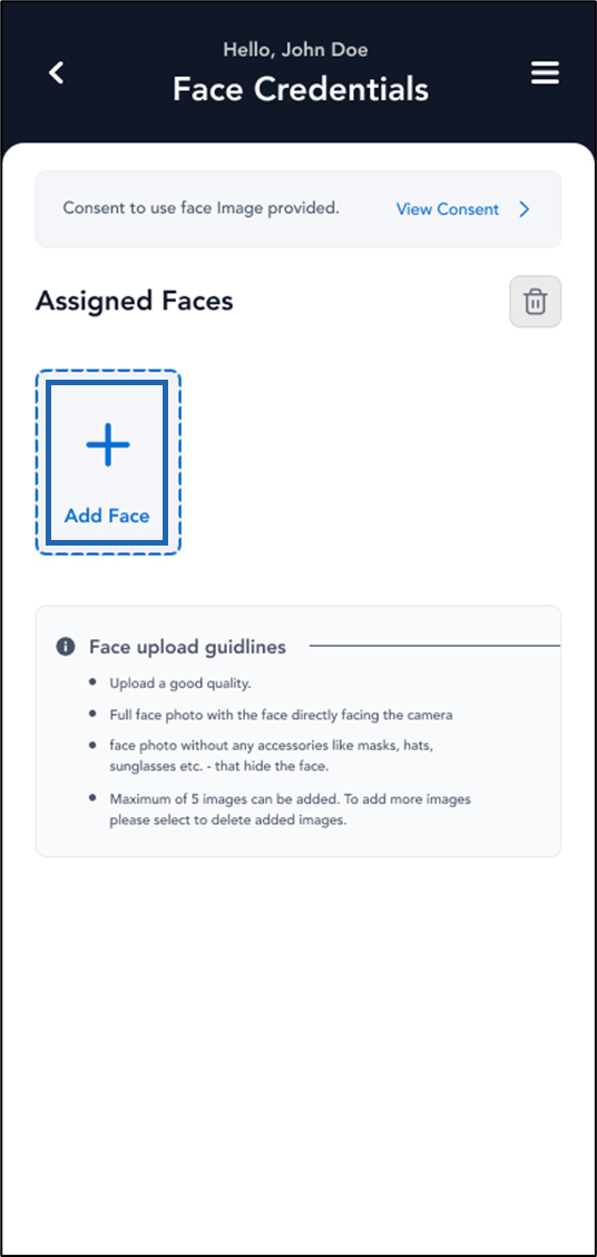 How to enroll for face through Oloid... - screenshot 5