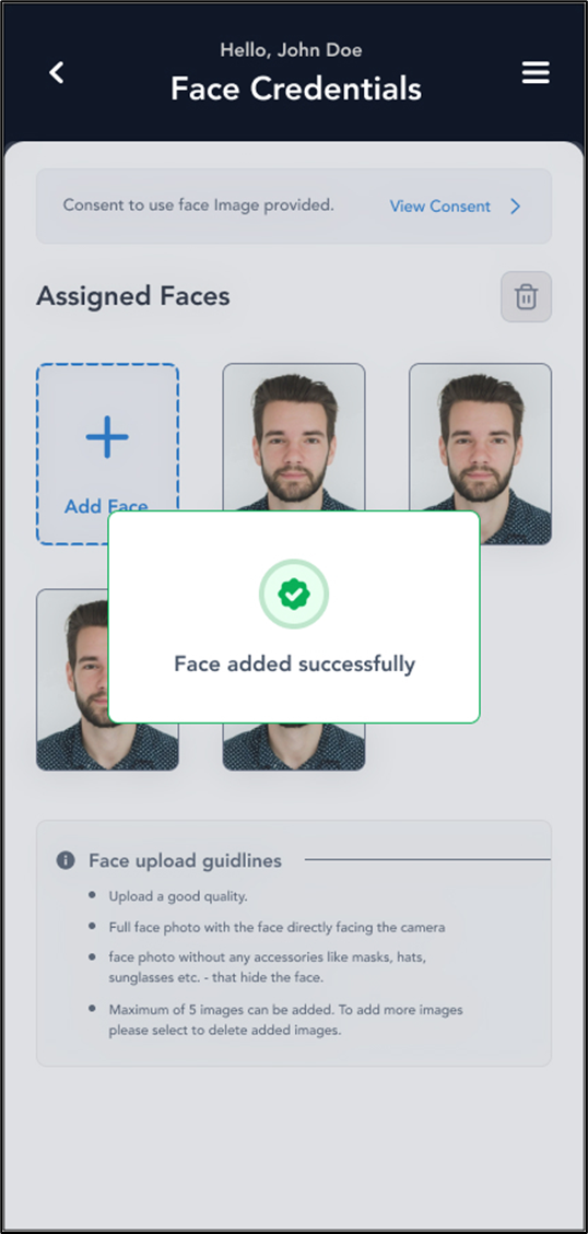 How to enroll for face through Oloid... - screenshot 8