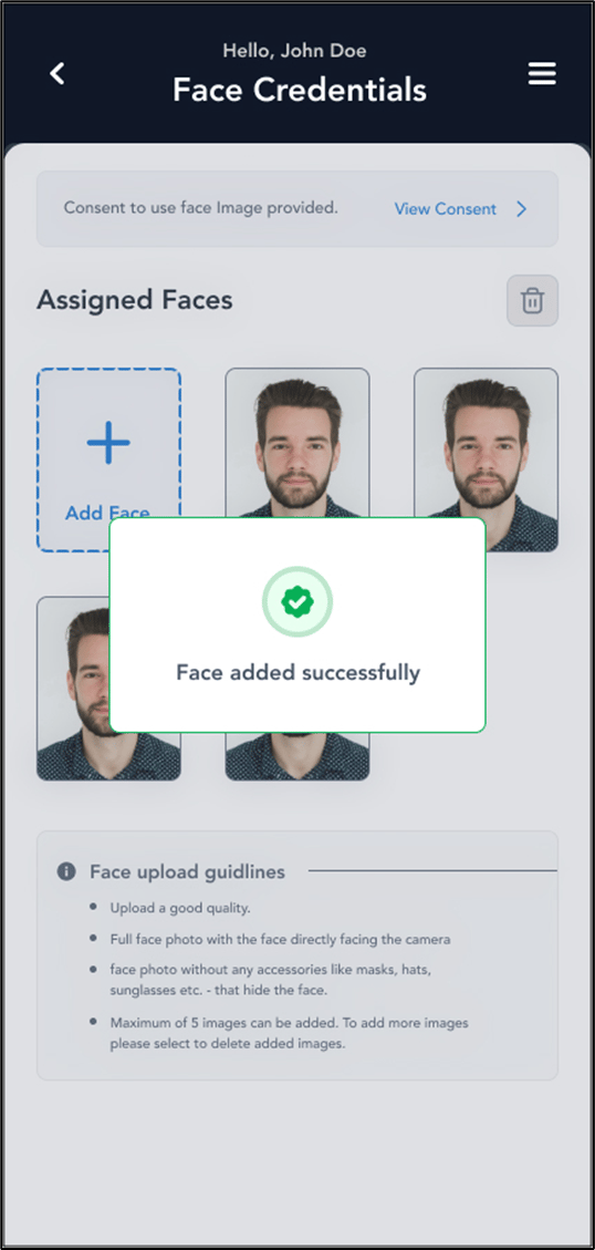 How to enroll for face through Oloid... - screenshot 8