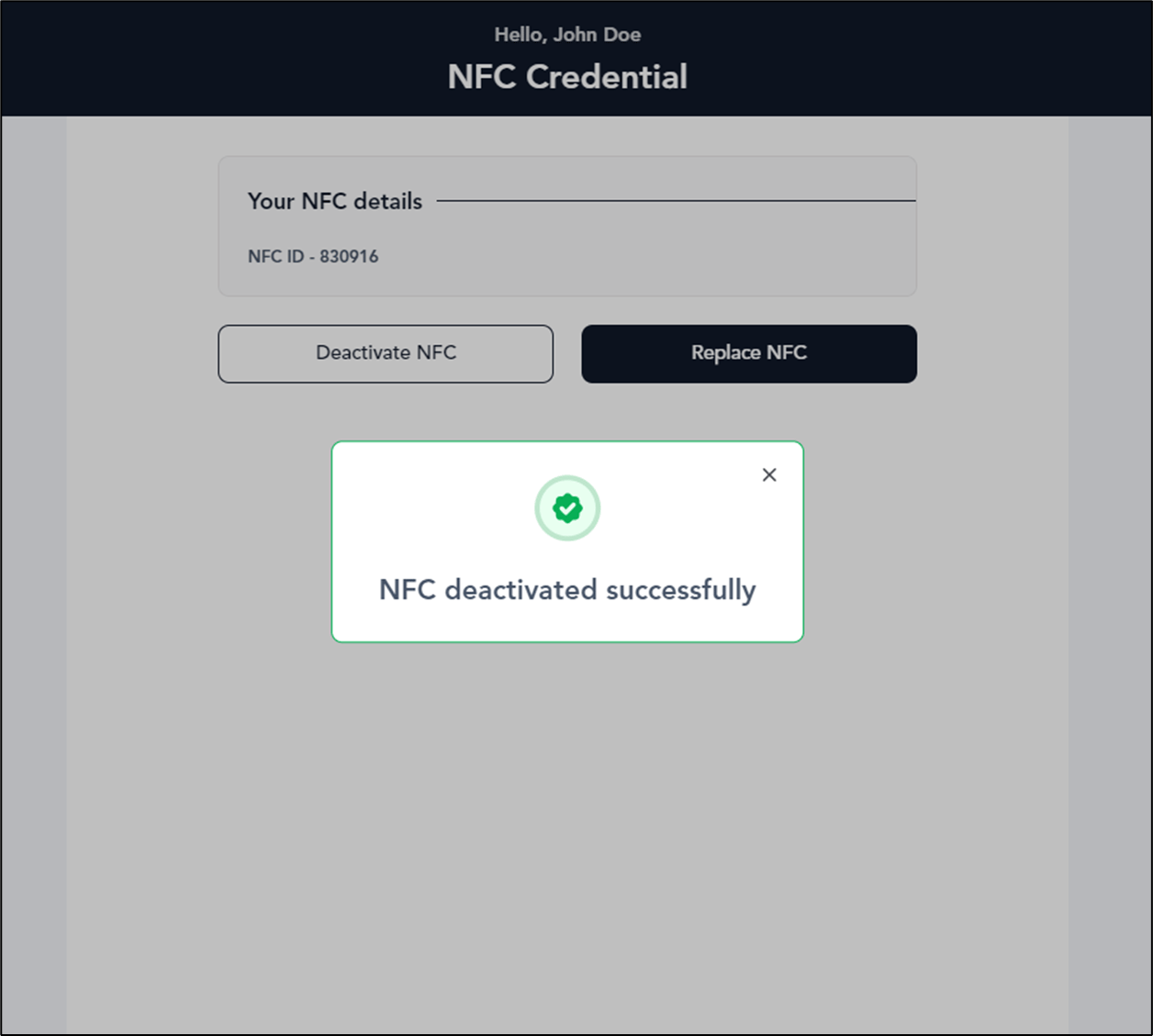How to deactivate NFC using Oloid User... - screenshot 2