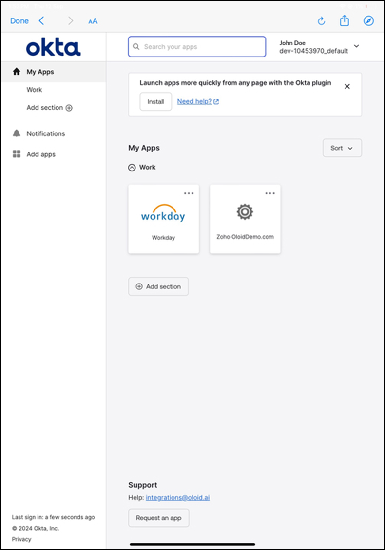 How to log in with face through Oloid... - screenshot 3