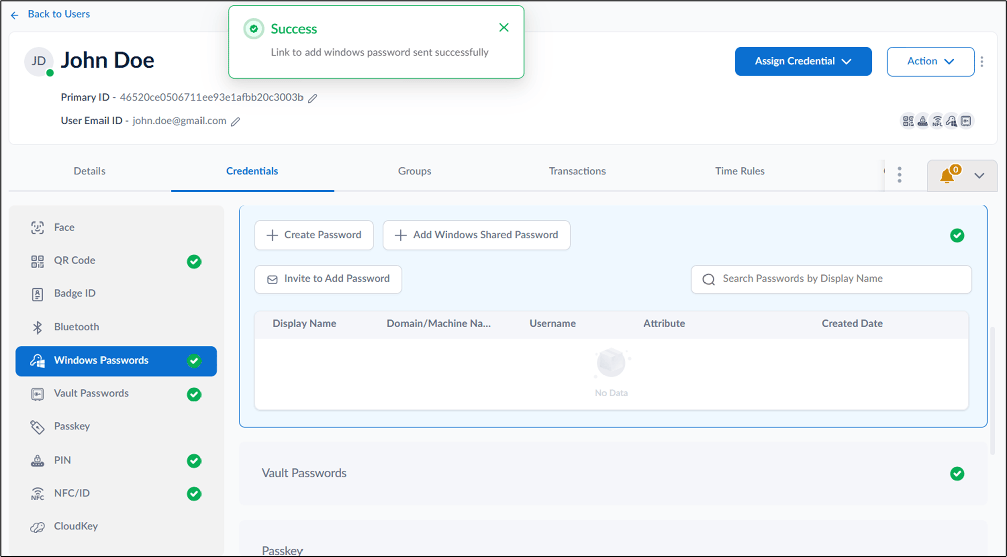 How to send invite to add Password to a... - screenshot 4