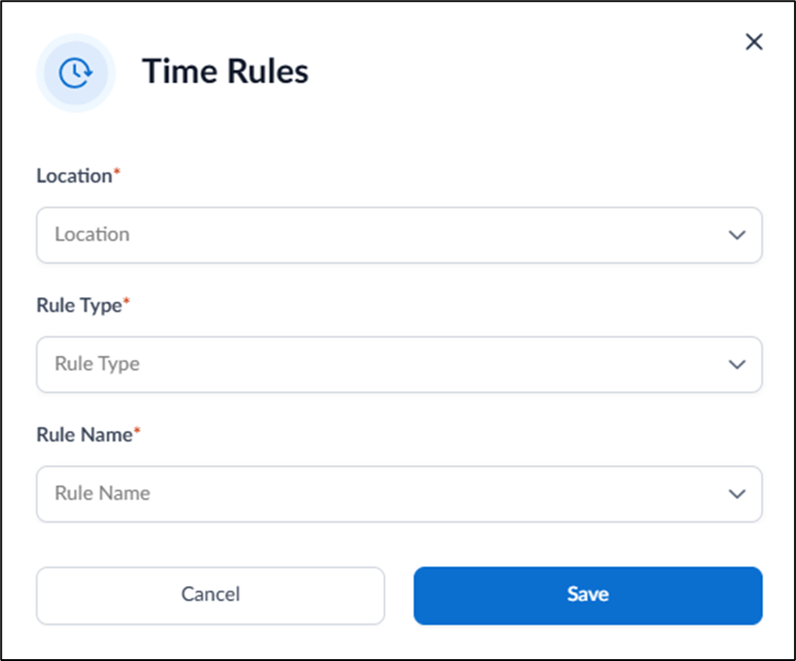 How to add Time Rules to a user - screenshot 2