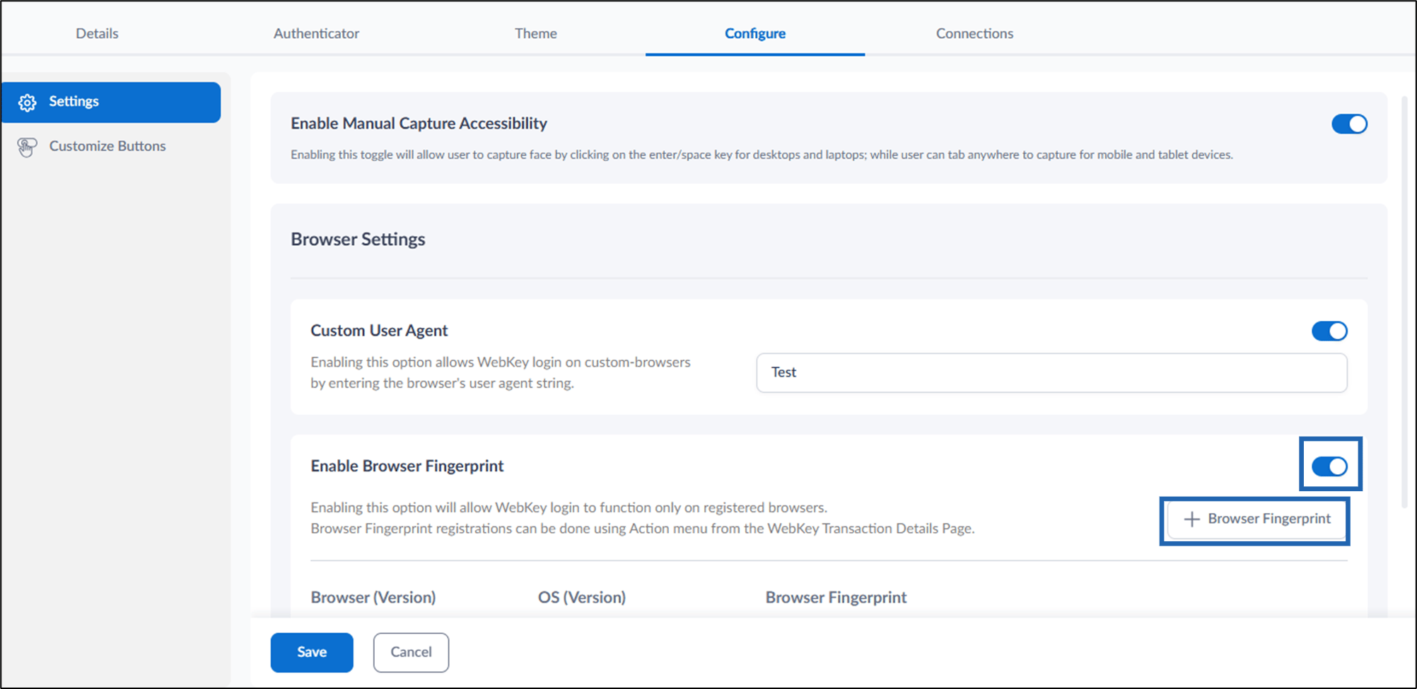 How to configure Browser Fingerprint... - screenshot 3