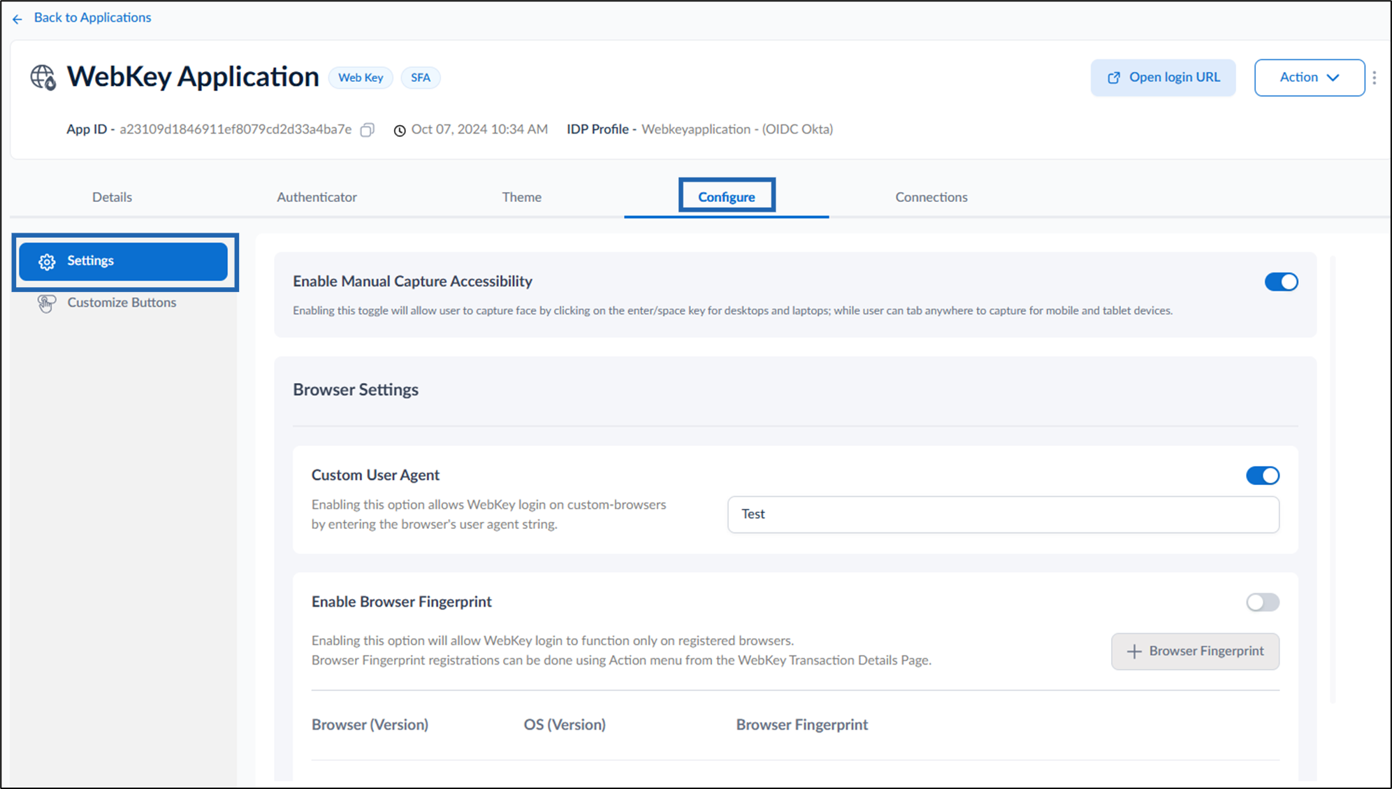 How to configure Browser Fingerprint... - screenshot 2