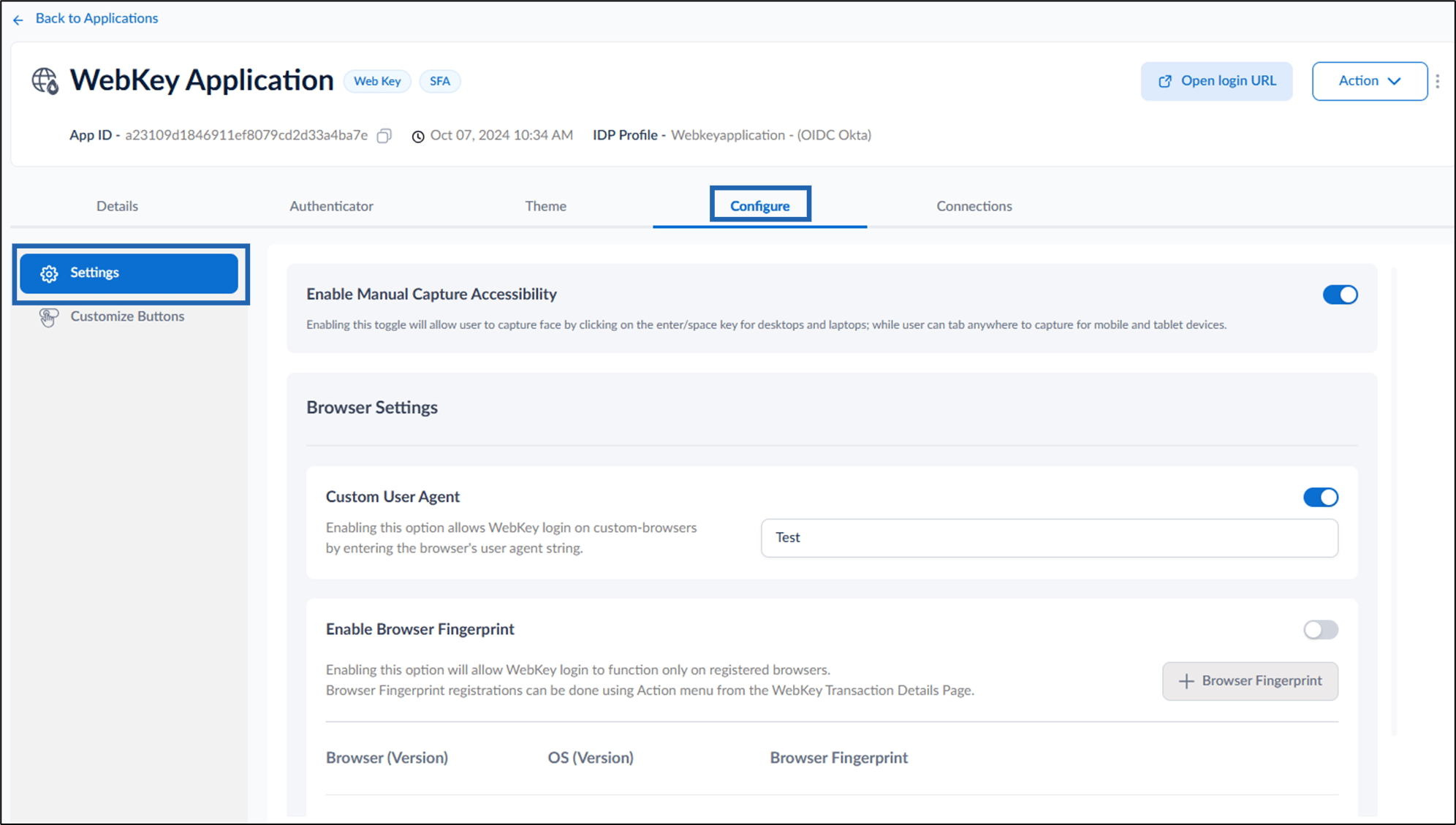 How to configure Browser Fingerprint... - screenshot 2