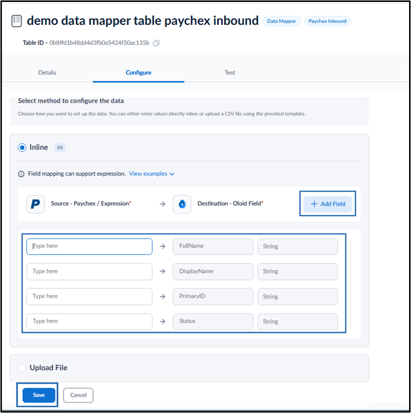 How to Configure Data Mapper Table for... - screenshot 6