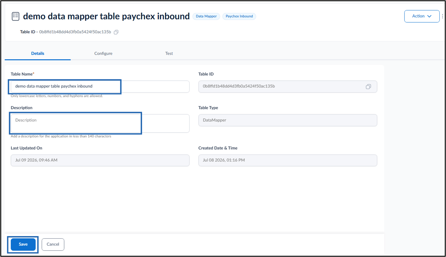 How to Configure Data Mapper Table for... - screenshot 4