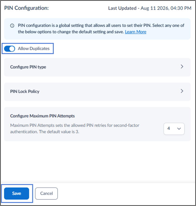 How to Configure PIN - screenshot 4