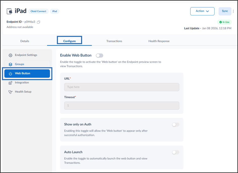 How to configure Web Button - screenshot 4