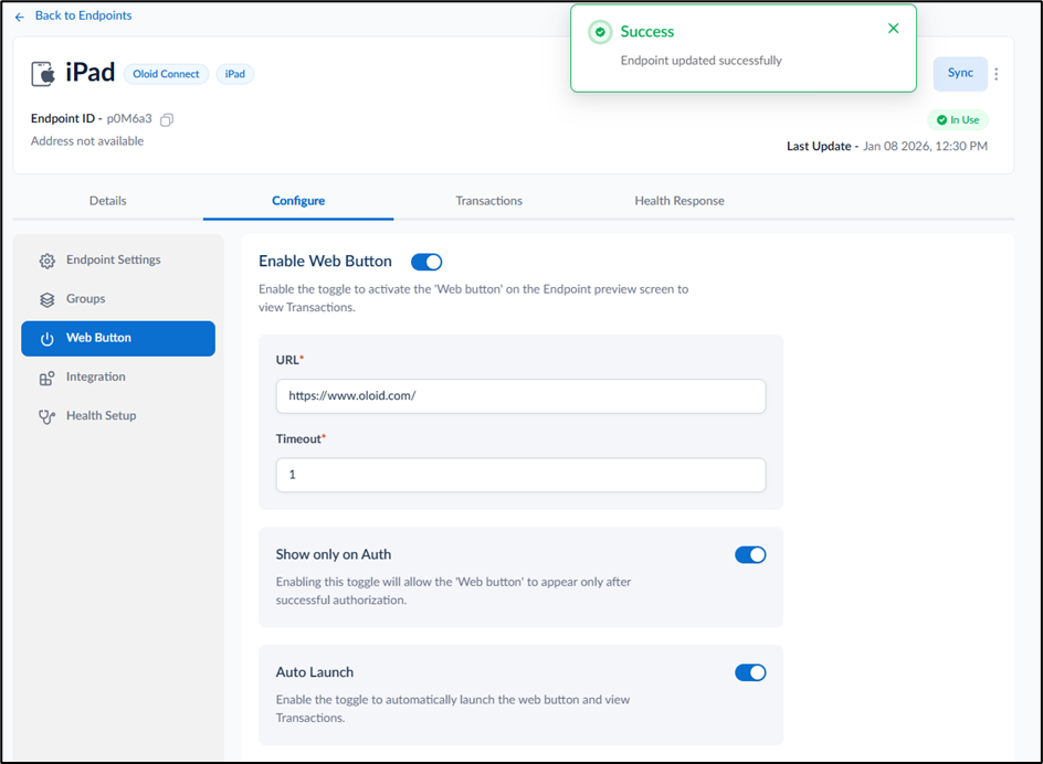 How to configure Web Button - screenshot 6