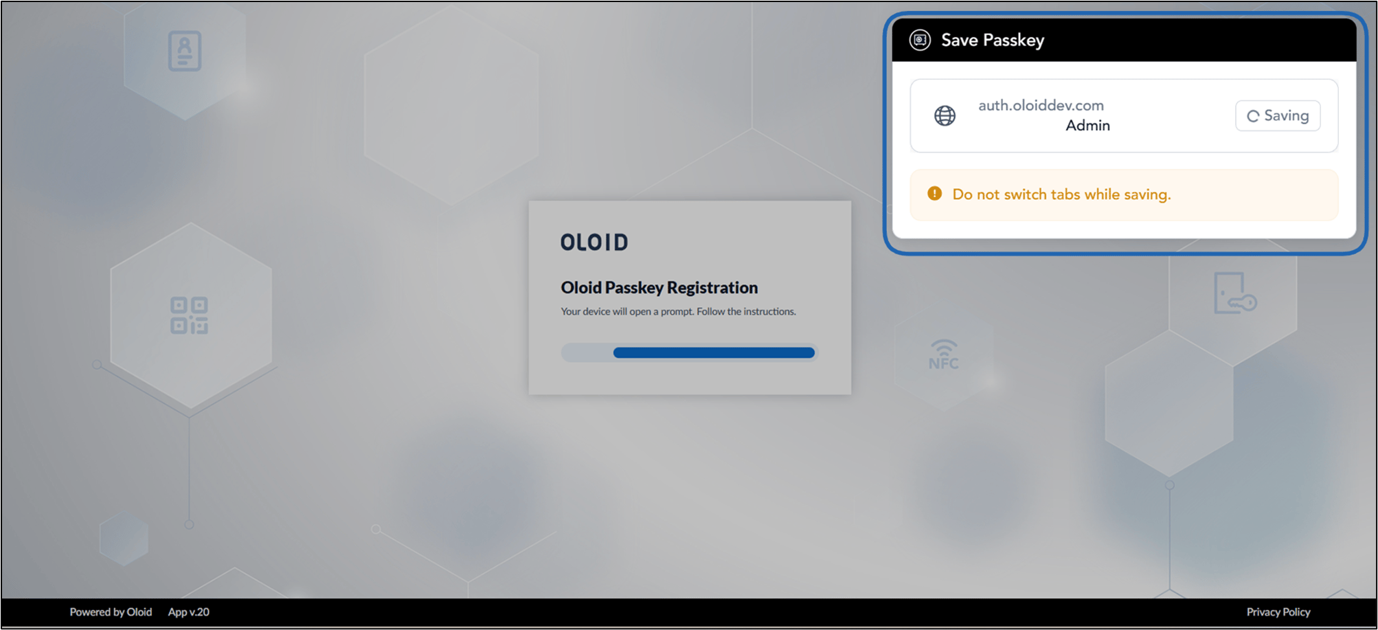 How to Generate Oloid Passkey in the... - screenshot 3