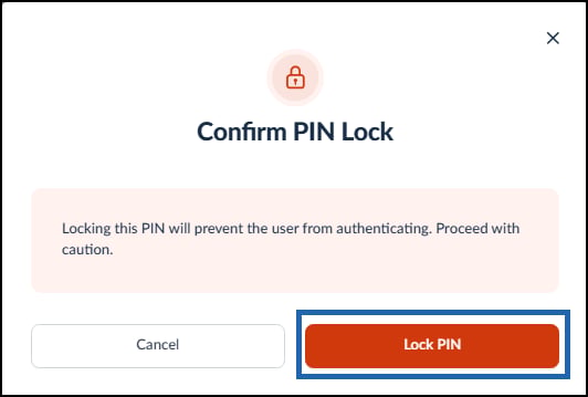 How to Lock PIN Credential for a User - screenshot 5