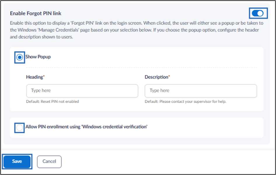 How to Enable Forgot PIN Link for... - screenshot 4