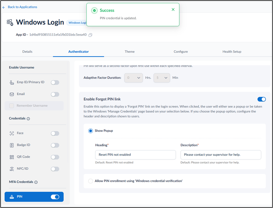 How to Enable Forgot PIN Link for... - screenshot 5