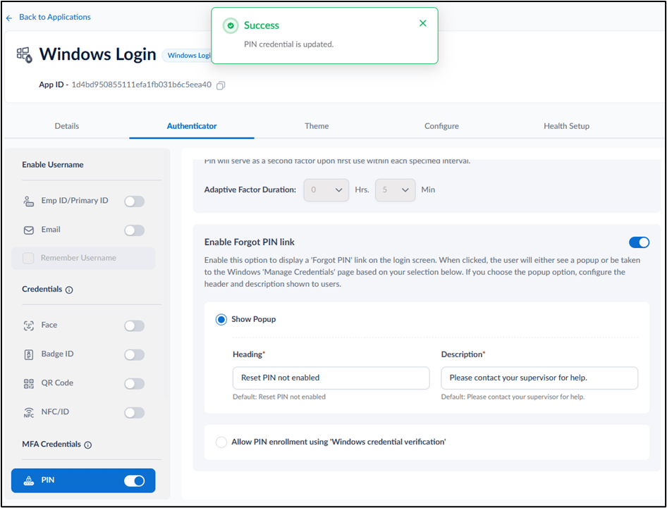 How to Enable Forgot PIN Link for... - screenshot 5