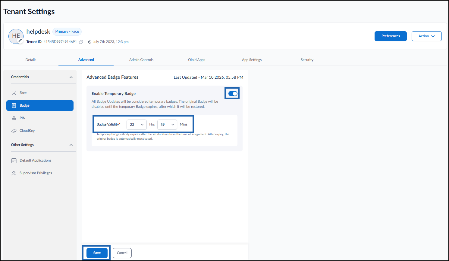 How to Enable Temporary Badge in the... - screenshot 4
