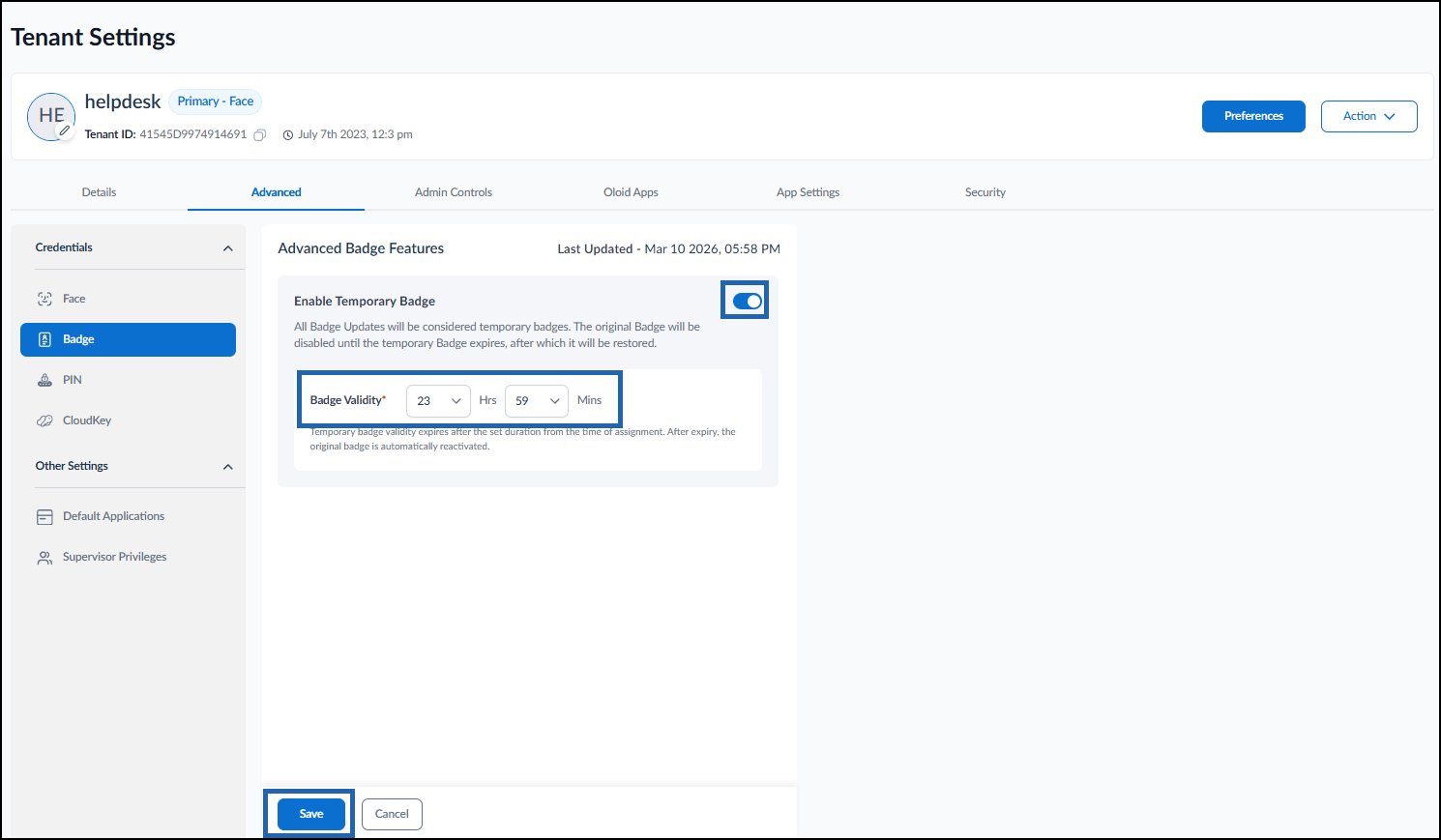 How to Enable Temporary Badge in the... - screenshot 4