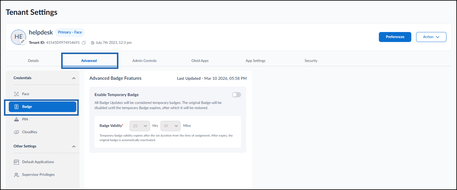 How to Enable Temporary Badge in the... - screenshot 3