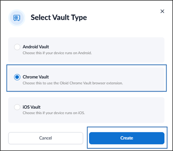 Test Chrome Vault - screenshot 4