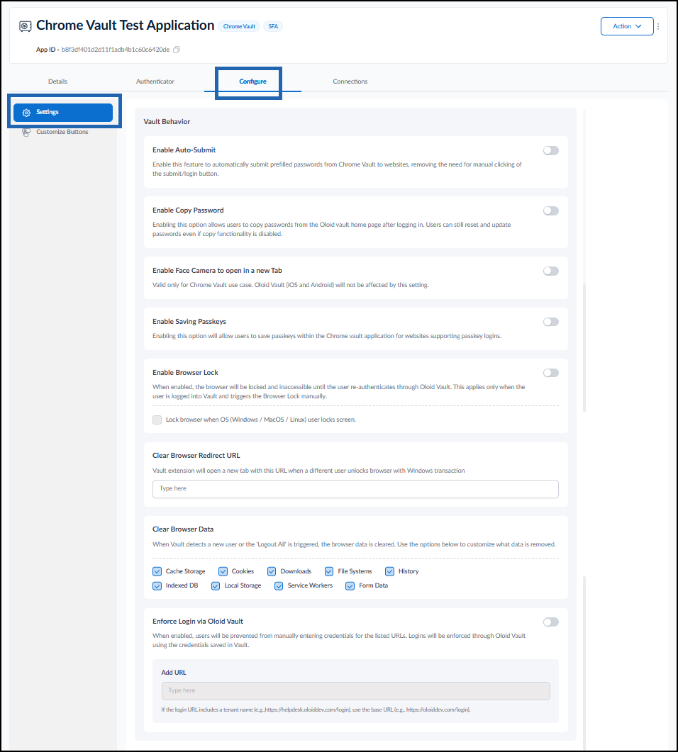 Test Chrome Vault - screenshot 12