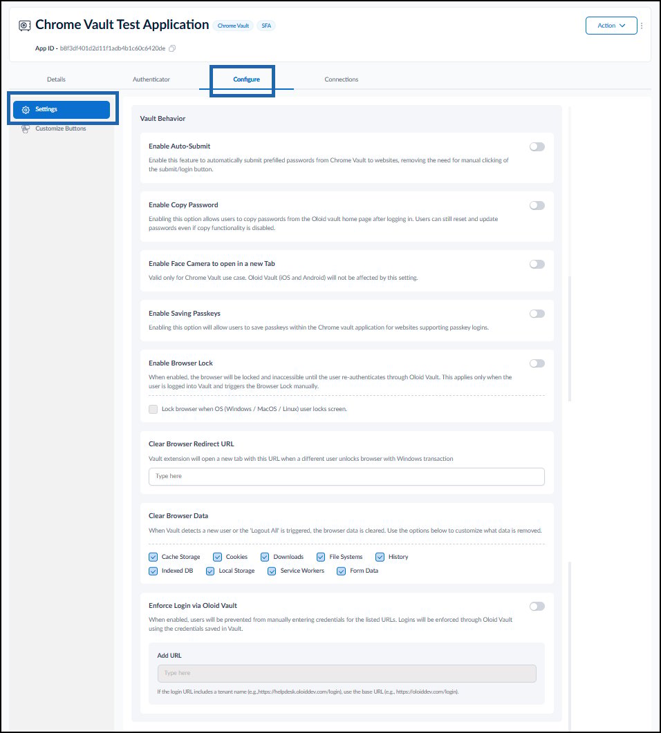 Test Chrome Vault - screenshot 12