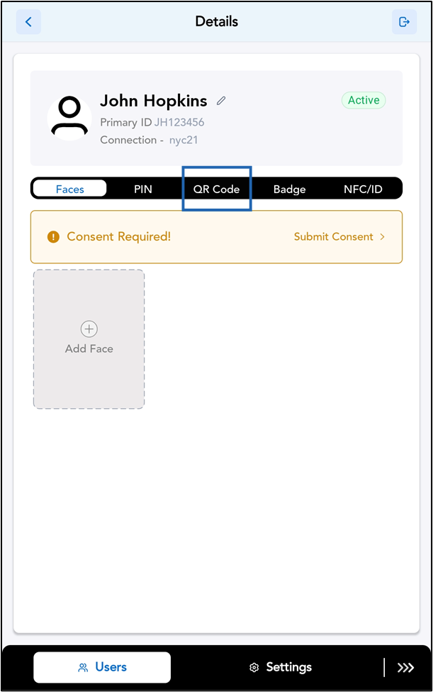 How to Assign QR Code for Users in the... - screenshot 2