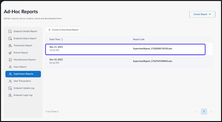How to create and download Supervisors... - screenshot 5
