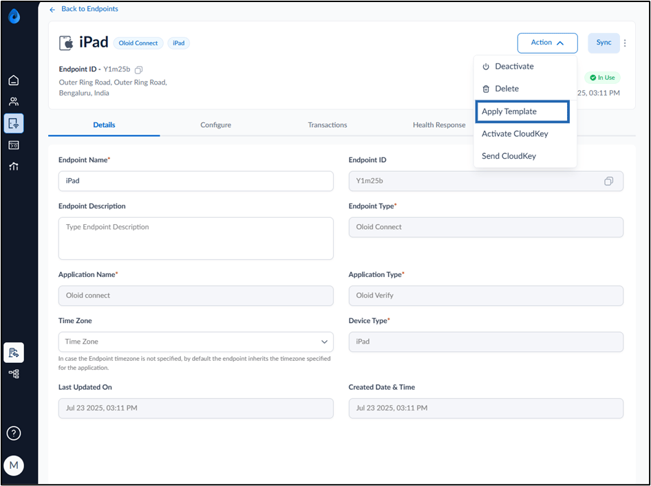 How to apply Endpoint Template after... - screenshot 3