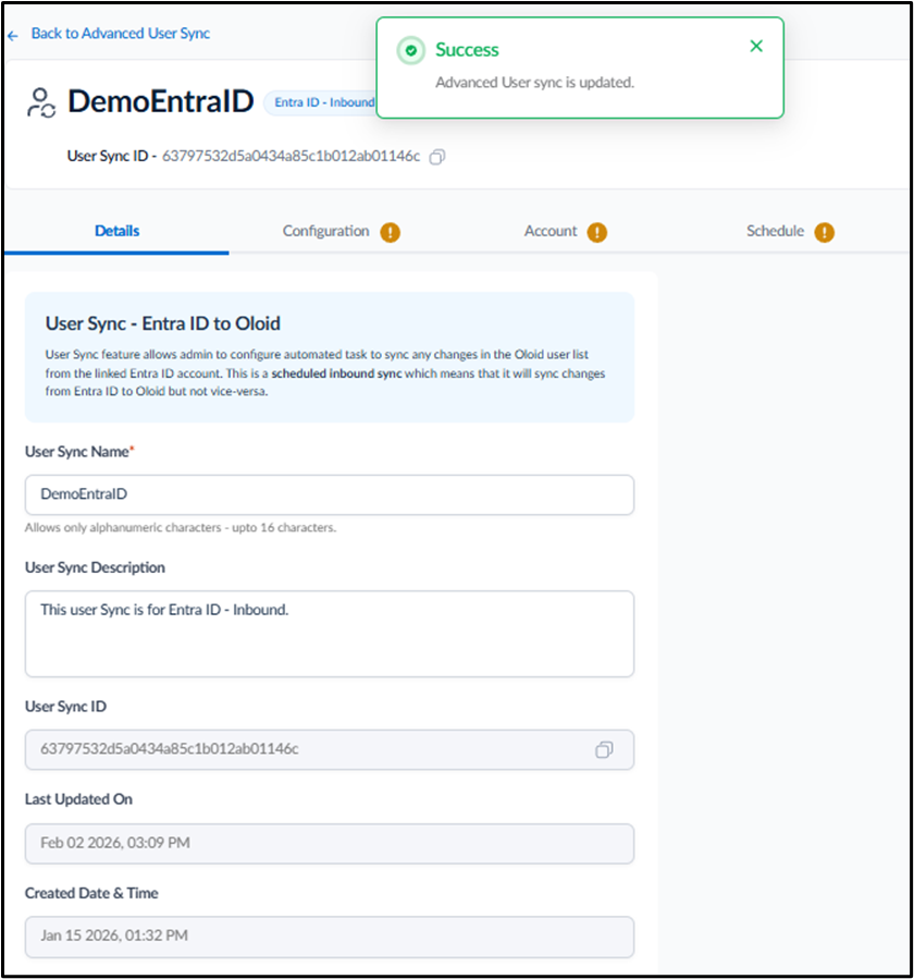 Inbound in the Tenant Admin Portal - screenshot 11