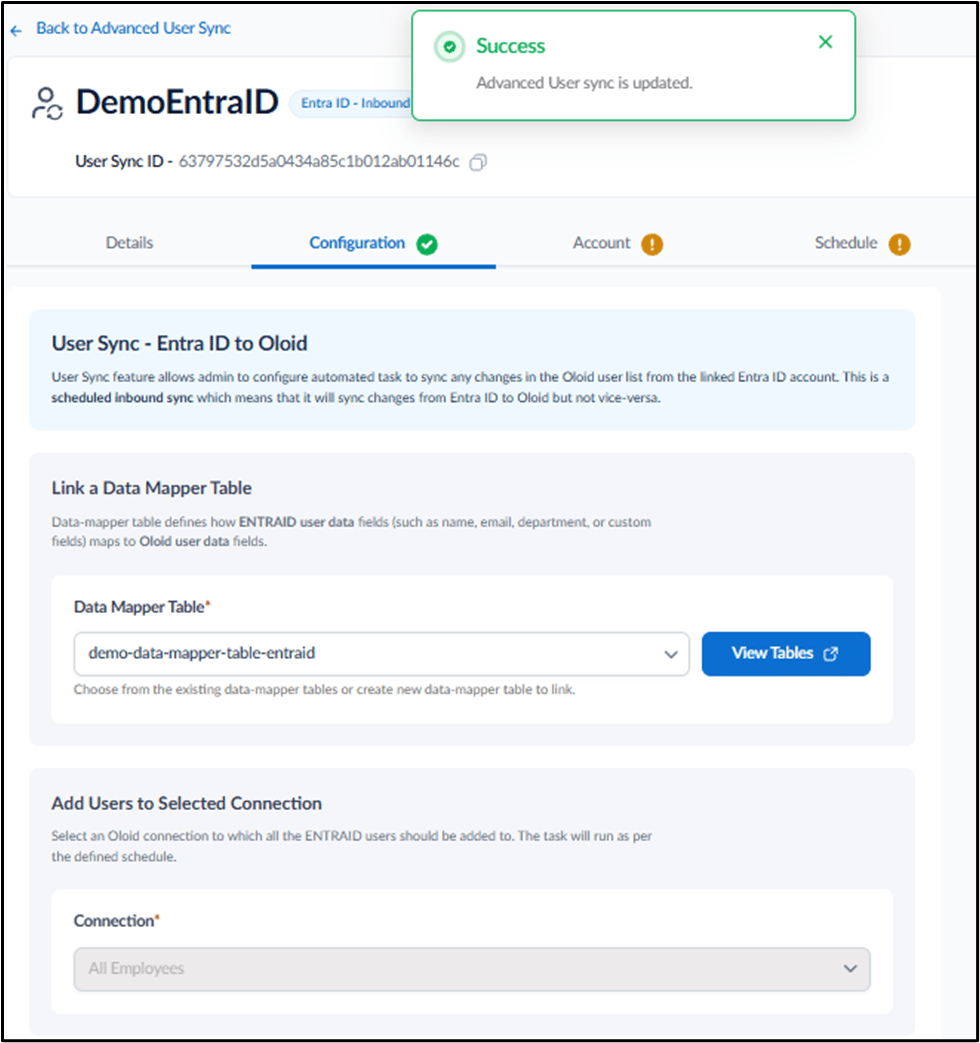Inbound in the Tenant Admin Portal - screenshot 13