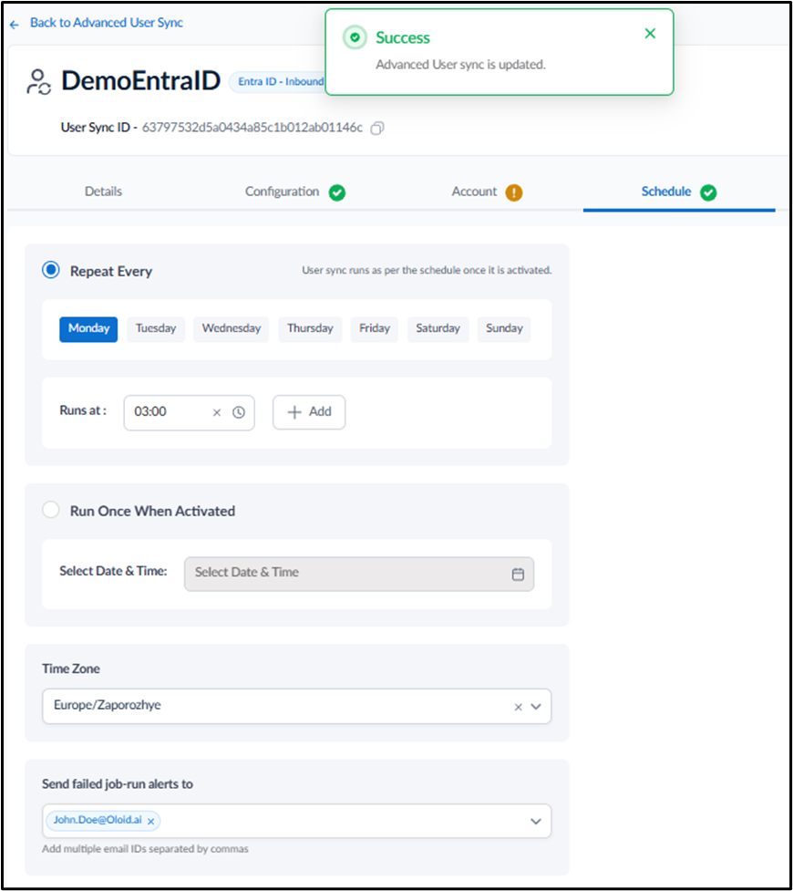 Inbound in the Tenant Admin Portal - screenshot 22