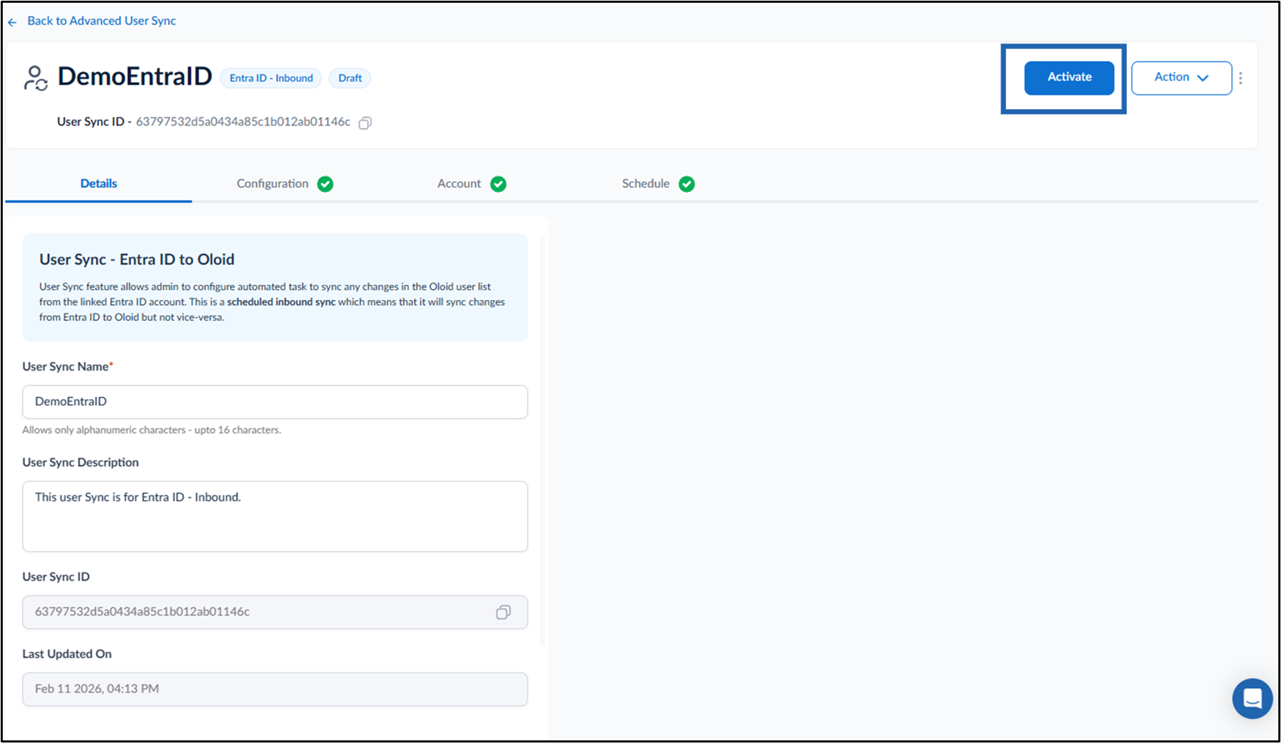 Inbound in the Tenant Admin Portal - screenshot 3