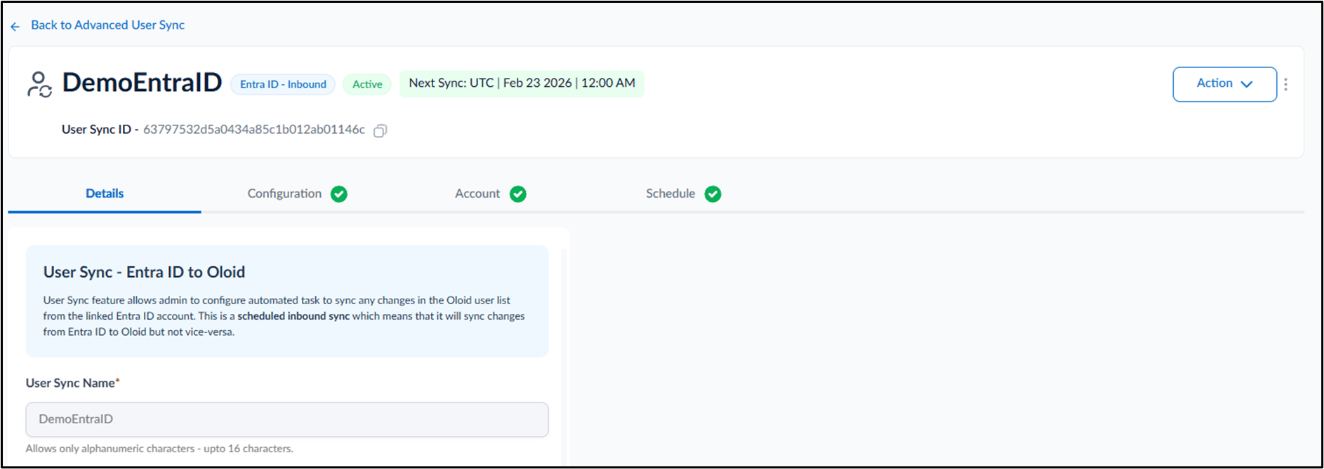 Inbound in the Tenant Admin Portal - screenshot 9