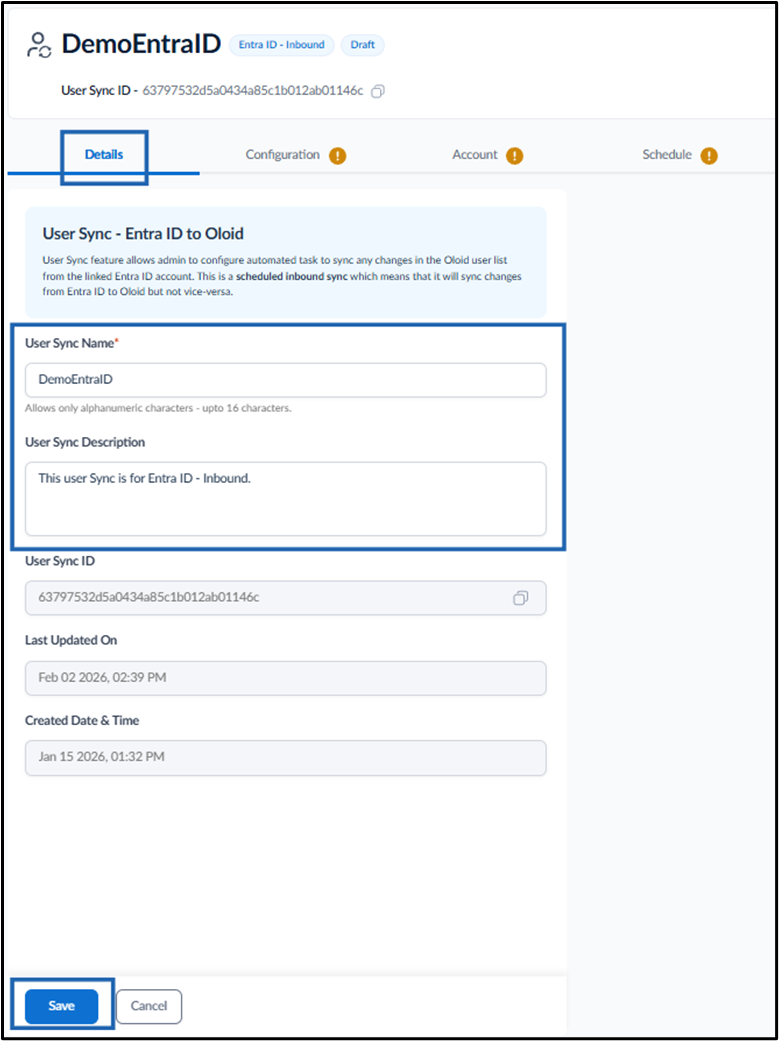 Inbound in the Tenant Admin Portal - screenshot 10