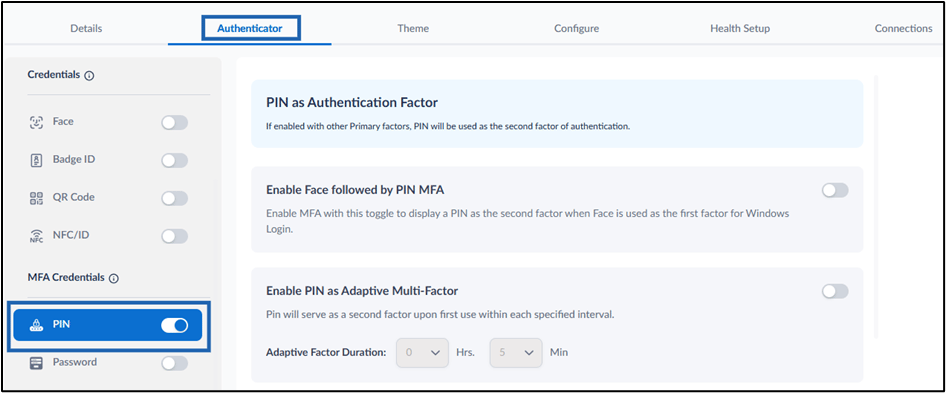 How to Enable Face Followed by PIN MFA... - screenshot 3