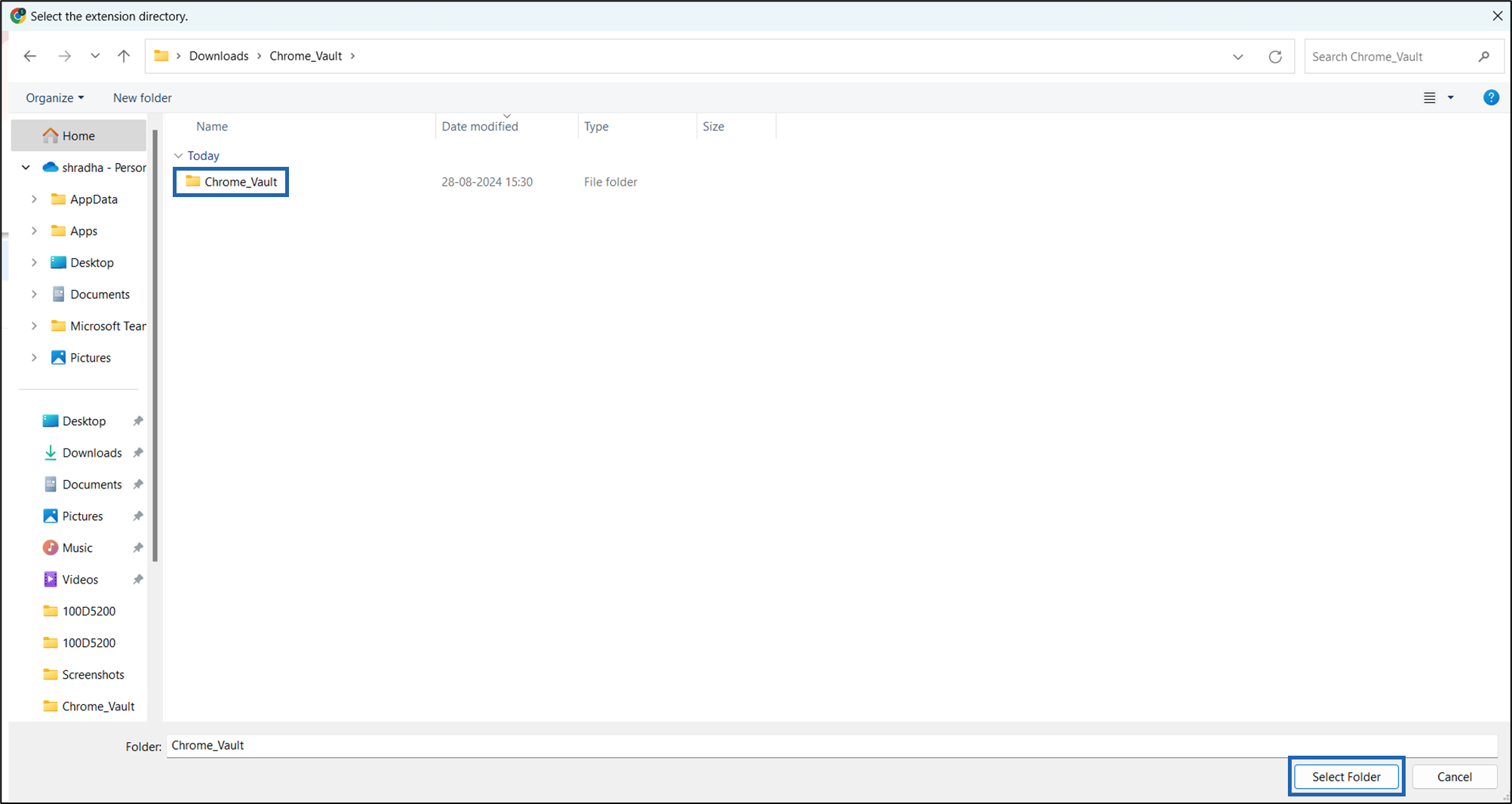 How to install Chrome Vault application - screenshot 4