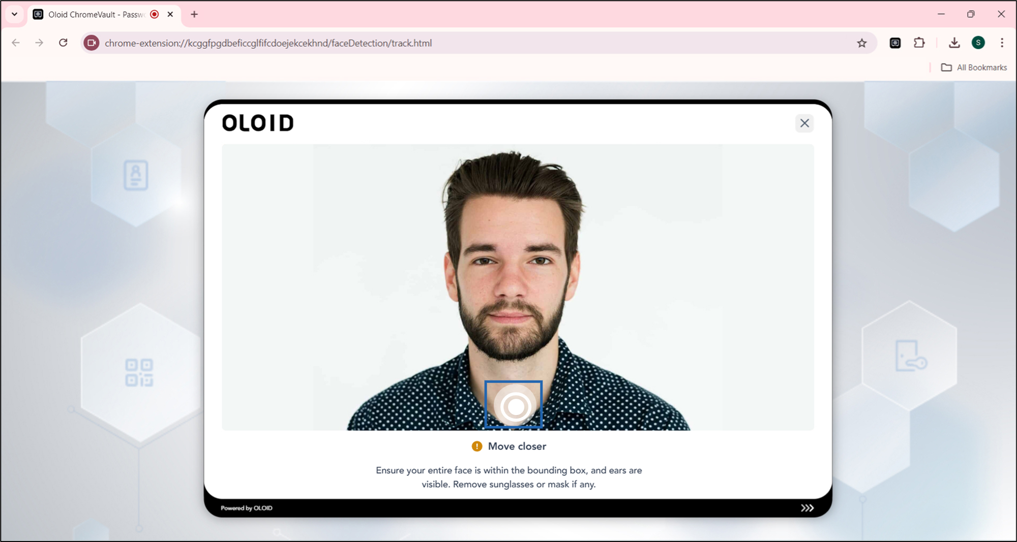 How to log in to Chrome Vault using Face - screenshot 4