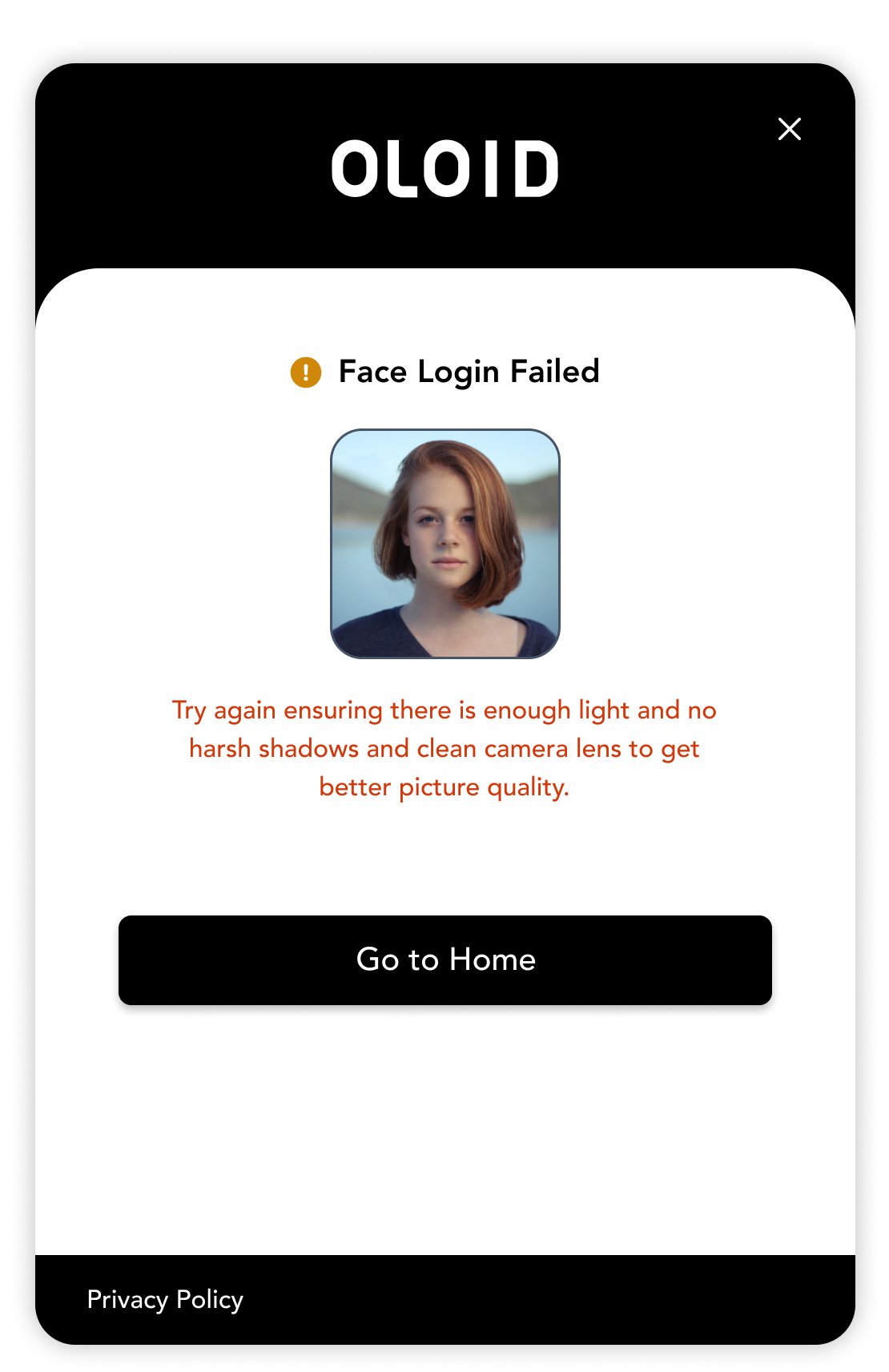 Face Login/Enroll error list and... - screenshot 6