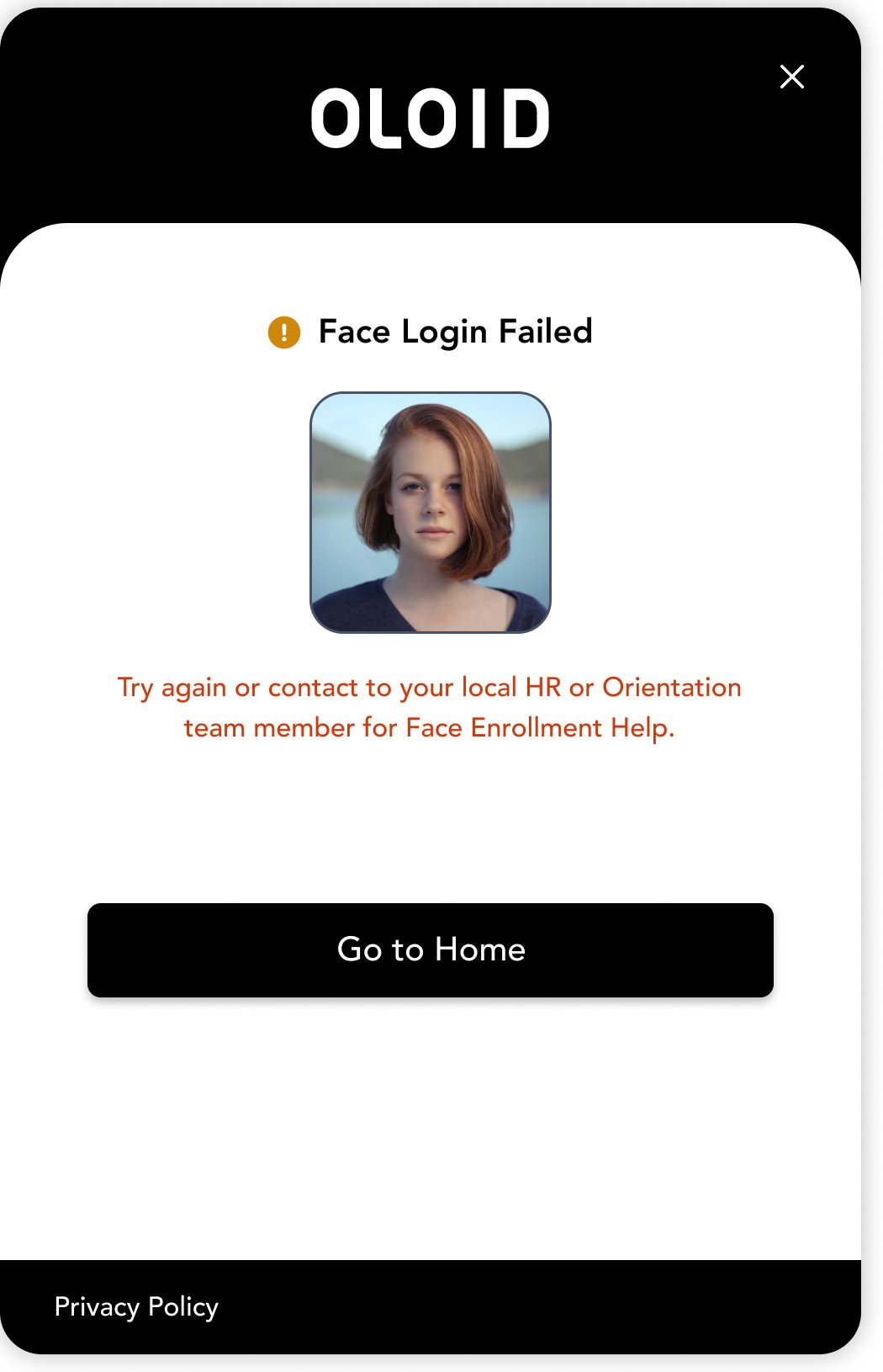 Face Login/Enroll error list and... - screenshot 2