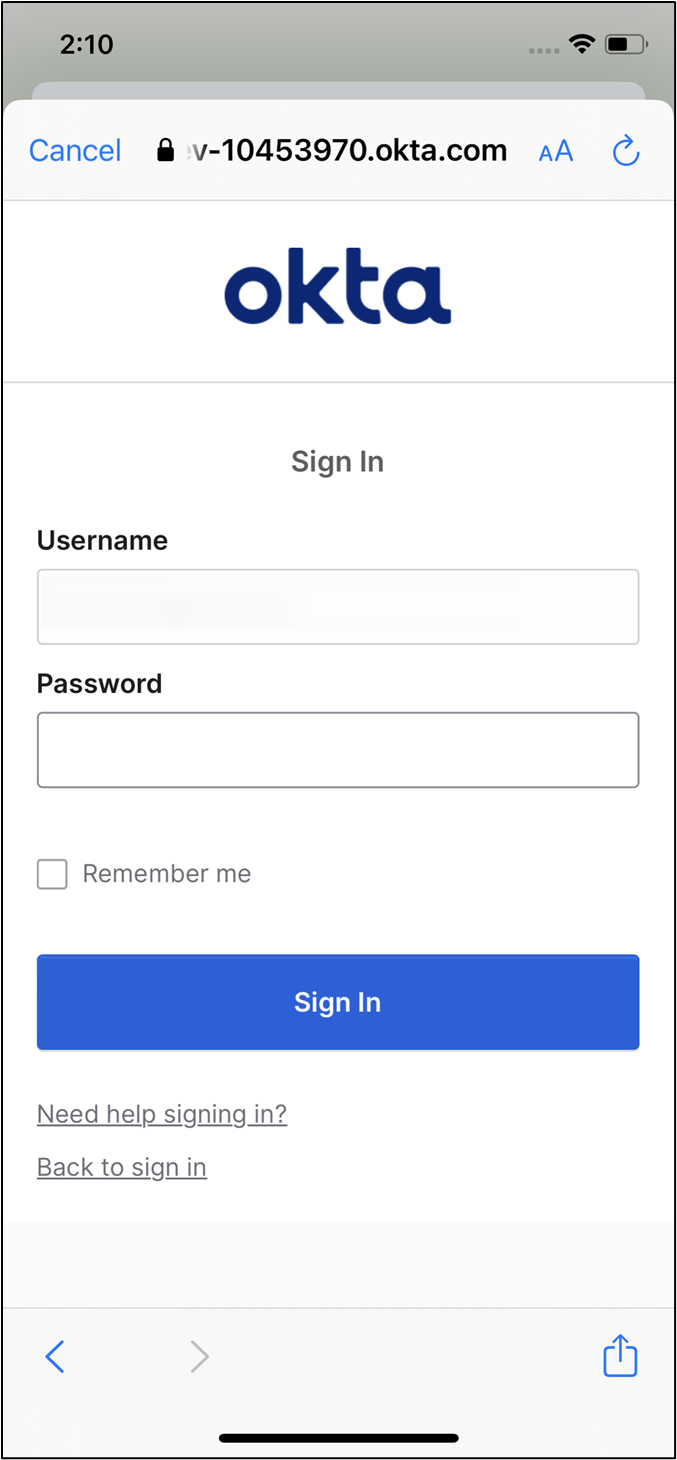 Login Using Okta SSO - screenshot 9