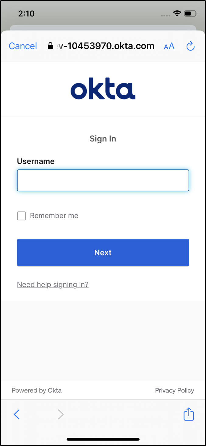 Login Using Okta SSO - screenshot 8