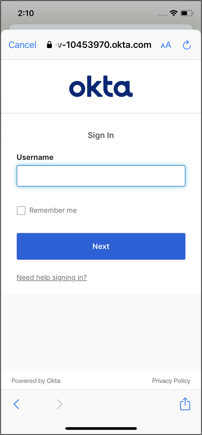 Login Using Okta SSO - screenshot 8