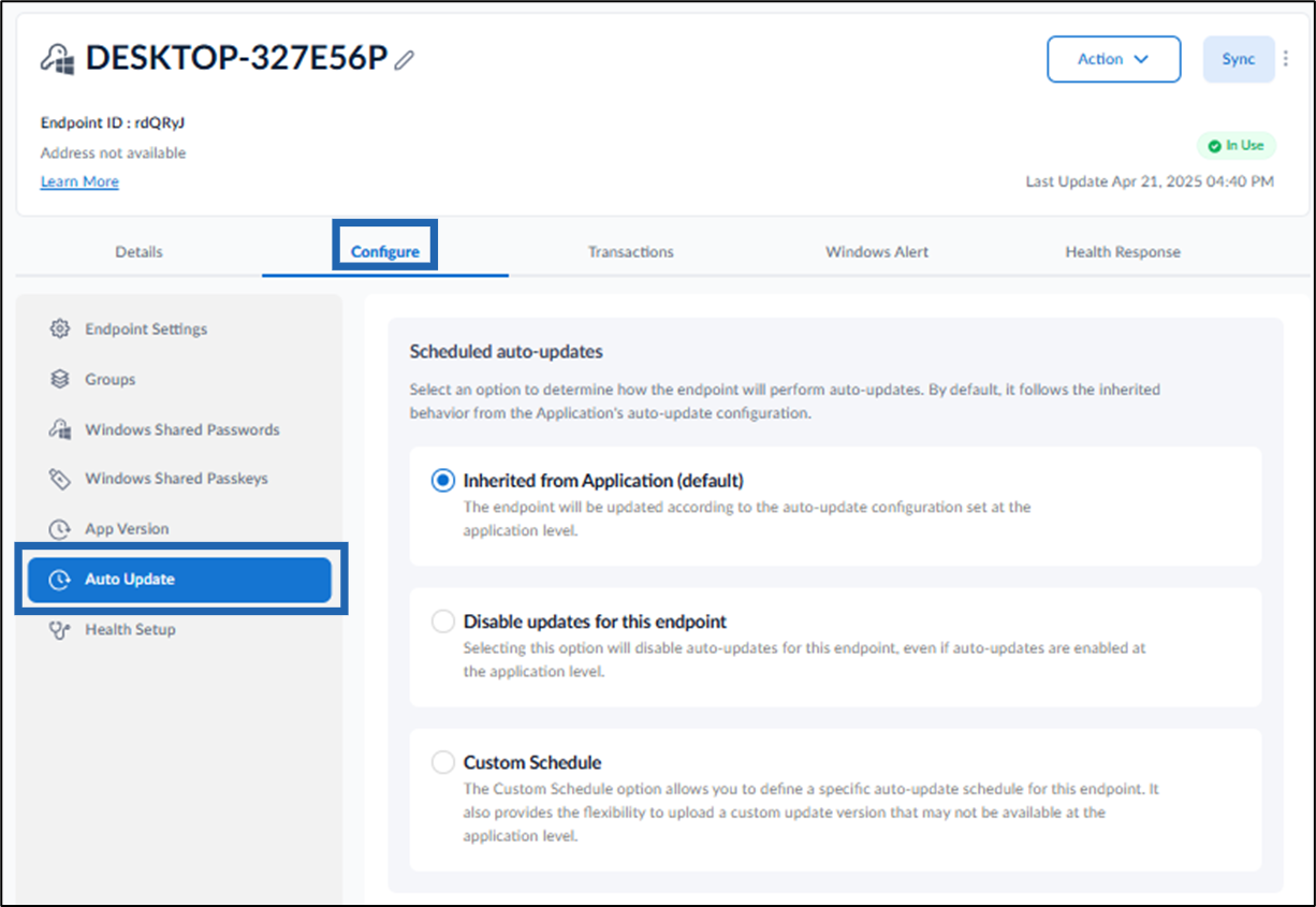 How to configure Auto Update feature in... - screenshot 3